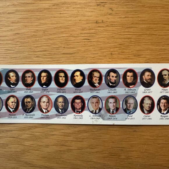 American Discovery Presidents of the United States Flexible Ruler, Circa 1999 - Picture 4 of 10